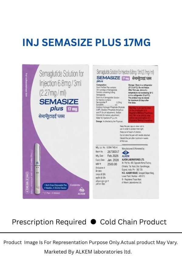 INJ SEMASIZE PLUS 1.7 MG FLEXPEN - diabetoindia.in
