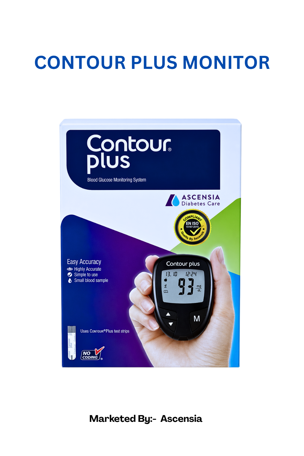CONTOUR PLUS MONITOR + 25 STRIPS