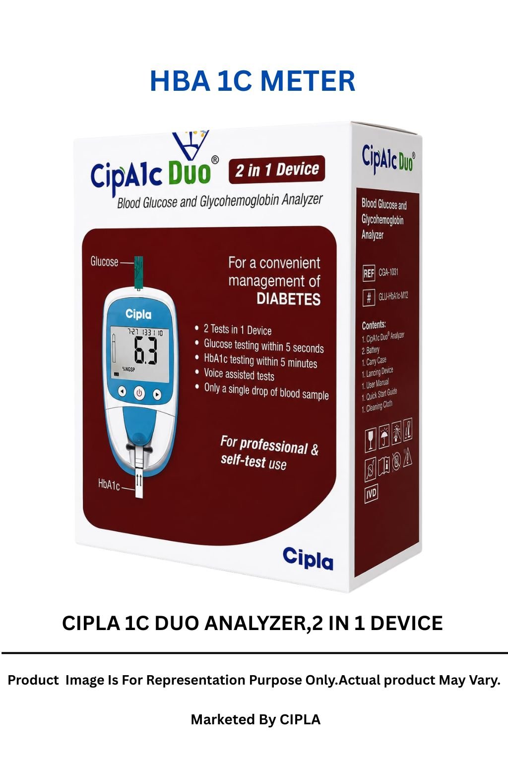 HOME PAGE. HBA 1C METER (CIPLA DUO ANALYZER)